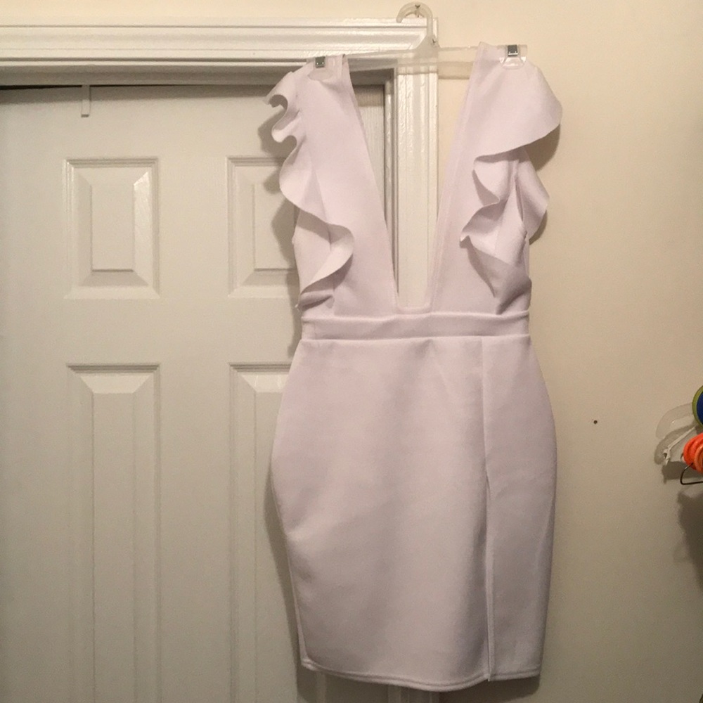 White PrettyLittleThing Dress